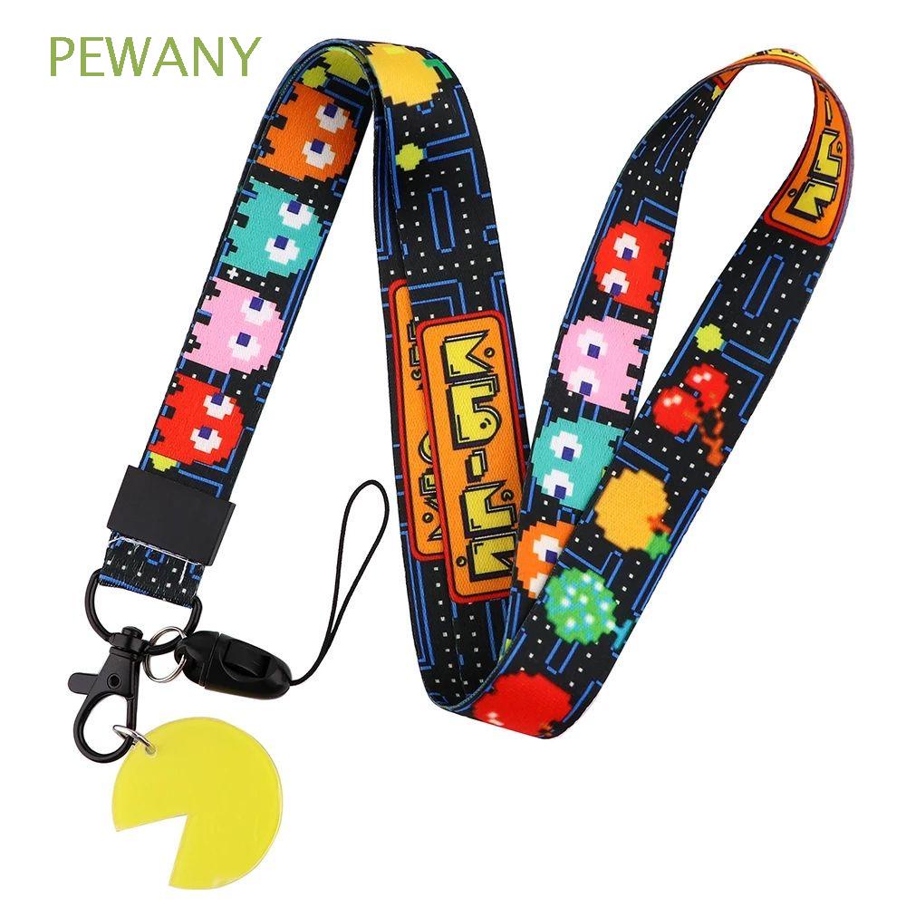 Dây đeo điện thoại/thẻ ID họa tiết Pac-Man sáng tạo