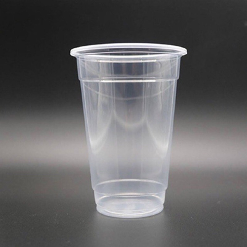 50 cốc nhựa PP 350ml-500ml-700ml dày dặn, chịu được nóng lạnh có thể dùng nắp hoặc màng dập
