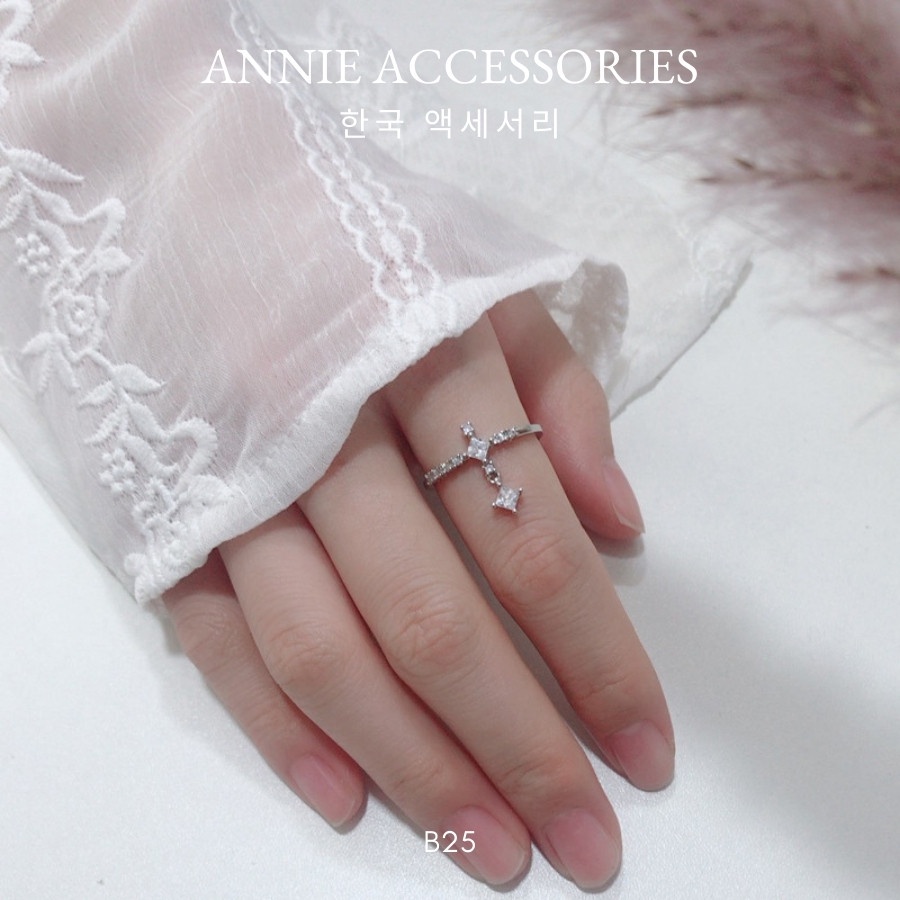 Nhẫn tinh tú đính đá tinh tế sang trọng dành cho nữ ANNIE - B25