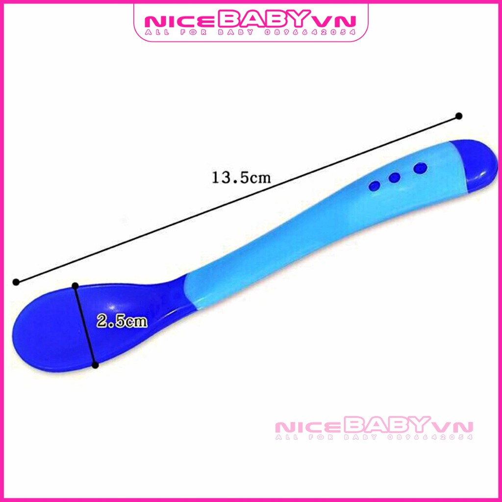 Thìa Báo Nóng Cảm Ứng Nhiệt Cho Bé Độ Mềm Vừa Phải NiceBabyVn