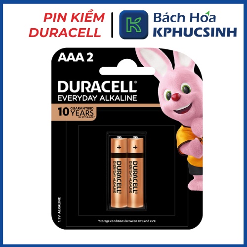 Pin kiềm Duracell Everyday aaa vỉ 2 viên KPHUCSINH - Hàng Chính Hãng