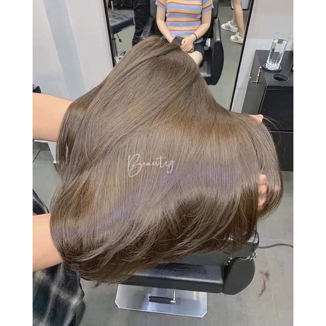 Thuốc Nhuộm Tóc Màu NÂU KHÓI - NÂU TRÀ SỮA Lên Từ Nền Đen Và Nâu/ KHÔNG CẦN TẨY