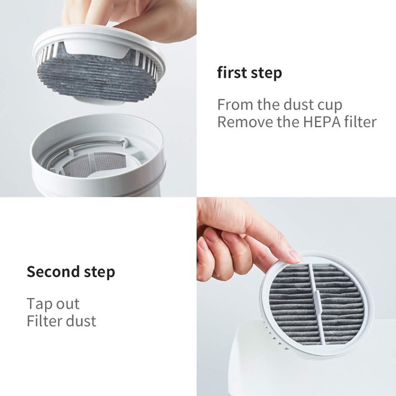 Bộ 2 Màng Lọc HEPA Cho Máy Hút Bụi Cầm Tay Xiaomi Mijia Mjxq01Dy el