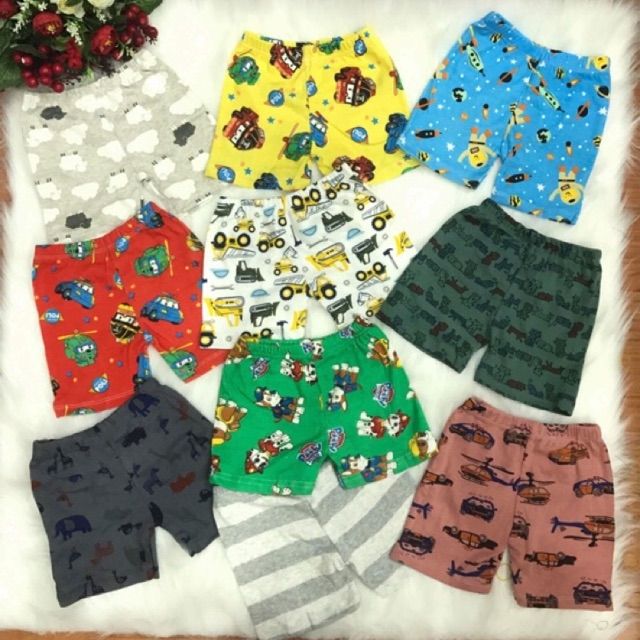 Lố 10 cái quần đùi bé trai xuất xịn from to size 2- 6