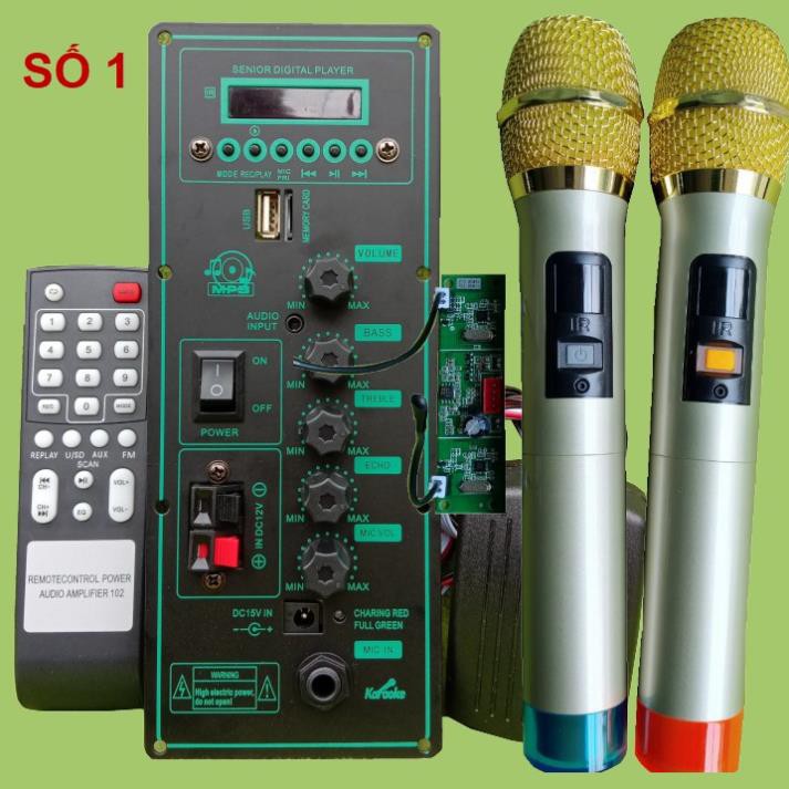 Mạch loa kéo HA8622 2 kênh kèm mic kèm micro