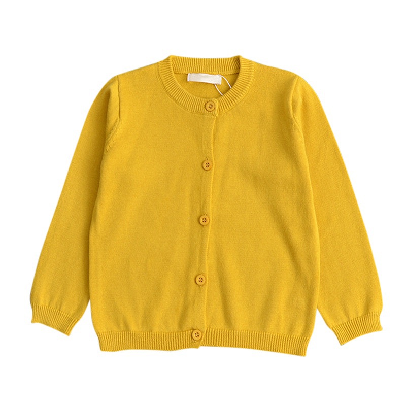 Áo khoác cardigan bằng len màu kẹo cho trẻ em