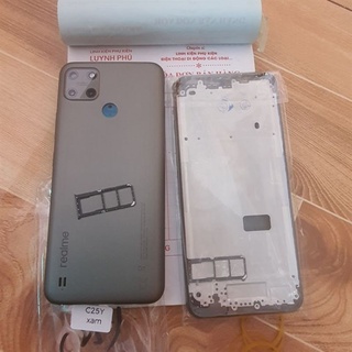 Vỏ realme C25Y có khay sim kính camera bao test