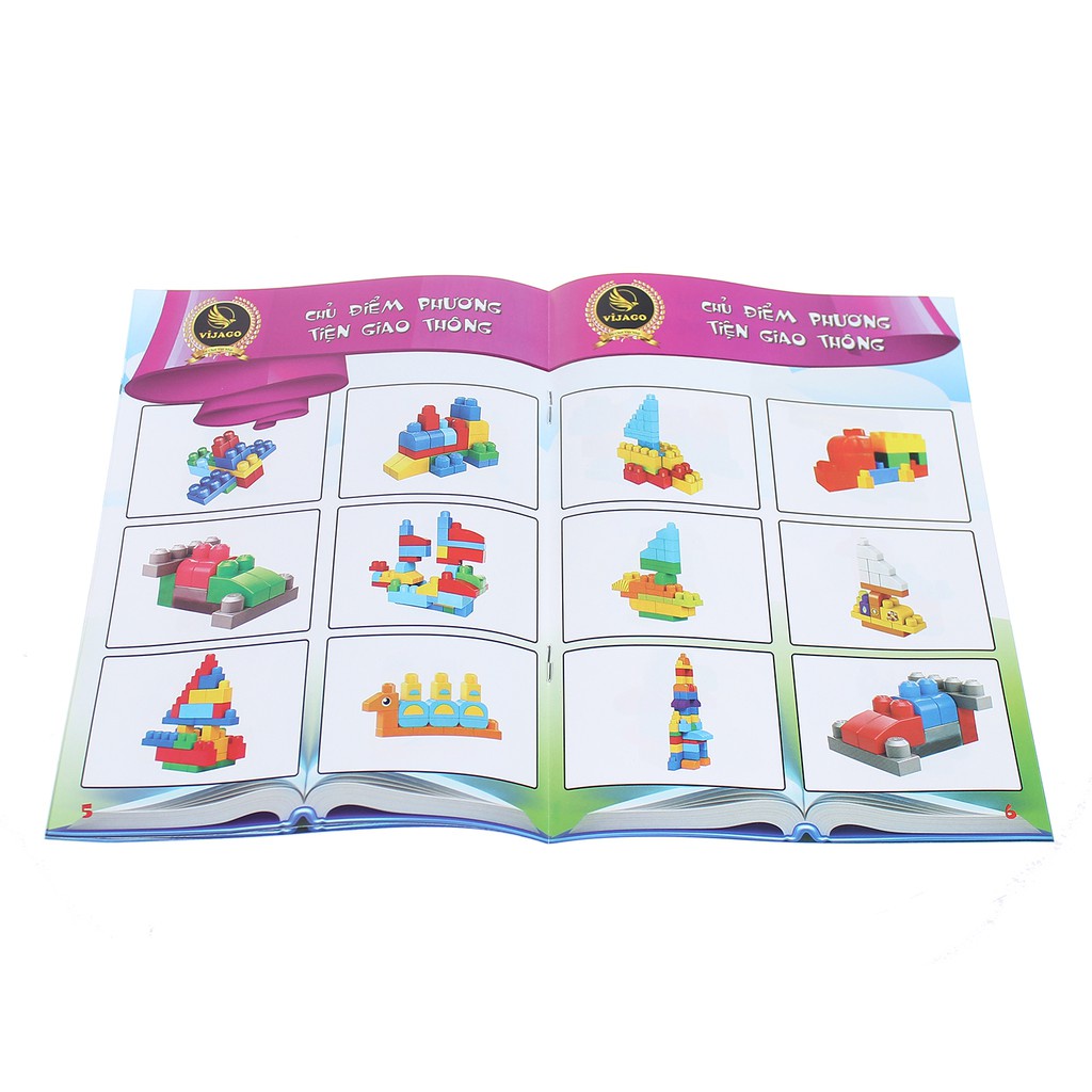 Sale Đồ Chơi Xếp Hình Thông Minh 70 Chi Tiết Vijago Có Hộp Đựng Hàng Việt Nam