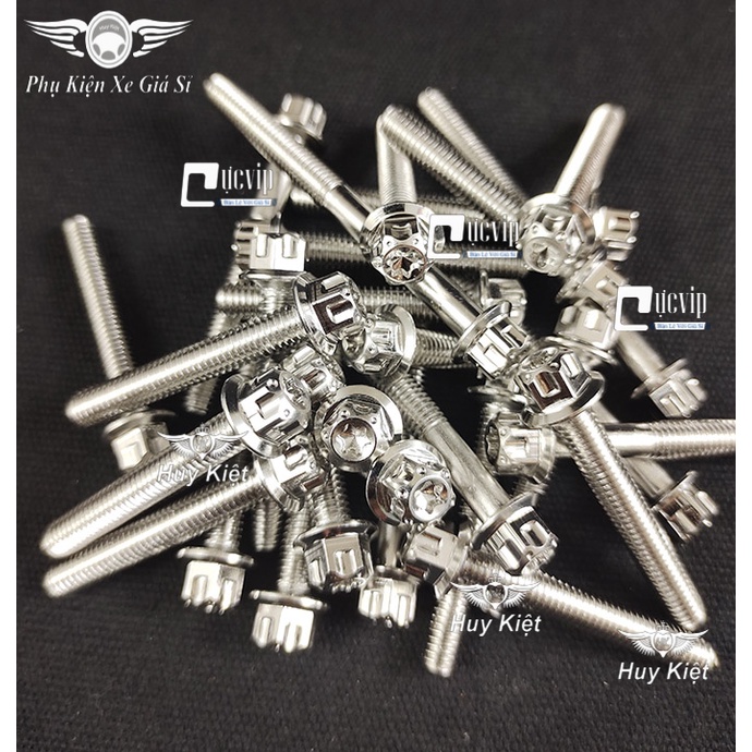 [Rẻ Vô Địch] Bộ Ốc Lốc Máy Salaya Inox 304 Cho Raider RC Xăng Cơ (16 Con) 4898