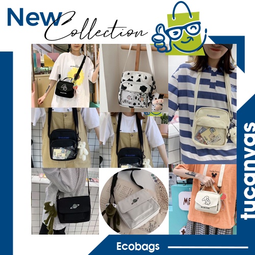 Túi đeo chéo, túi vải đeo chéo nữ họa tiết bò sữa mix cùng phụ kiện bò sữa trẻ trung, năng động TUCANVAS | BigBuy360 - bigbuy360.vn