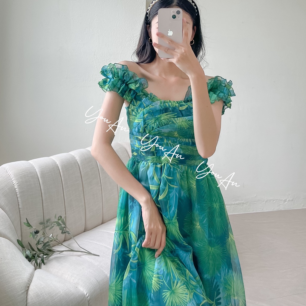 ĐẦM MAXI XẾP LY NGỰC KÈM HÌNH THẬT
