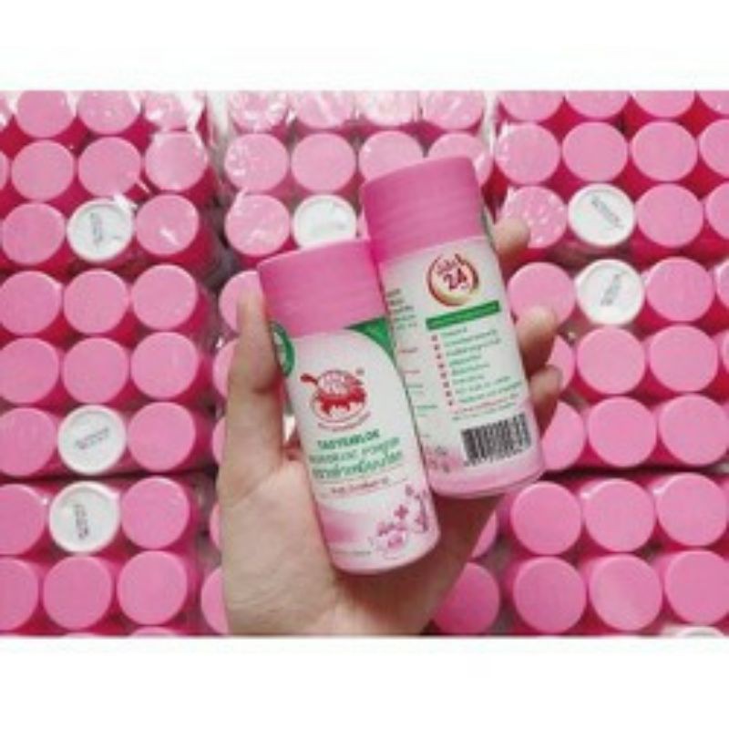 Phấn Khử Mùi Con Rùa Taoyeablok Deodorant Powder Thái Lan 22gr - Màu hồng