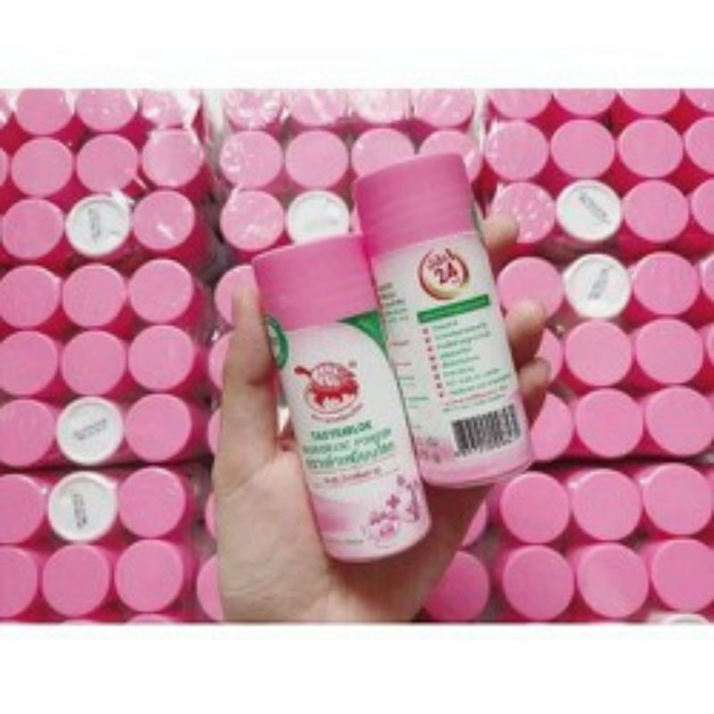 Phấn Khử Mùi Con Rùa Taoyeablok Deodorant Powder Thái Lan 22gr - Màu hồng