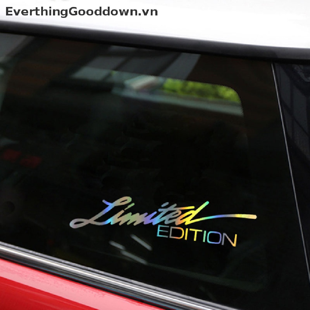 Đề Can Vinyl Dán Cửa Sổ Xe Hơi Sáng Tạo Phiên Bản Giới Hạn 16CM * 3.8CM