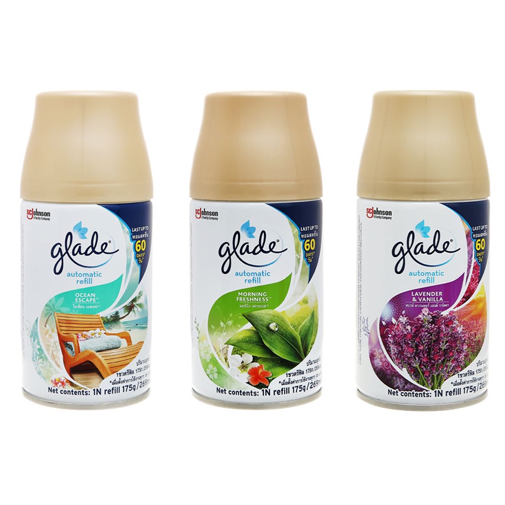 Chai Xịt Phòng Thay Thế Vào Máy Xịt Phòng Tự Động Glade 175g Chính Hãng (Đủ Mùi Hương)