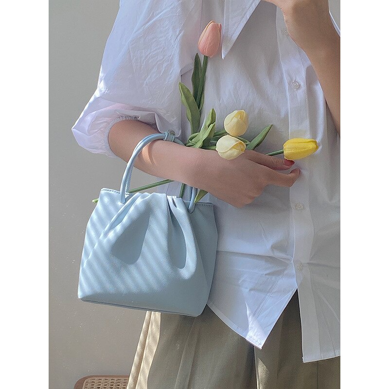 Túi Xách JASMIN NOIR Bằng Da Pu Dáng Vuông Nhỏ Phong Cách Retro Đơn Giản Thời Trang Cho Nữ
