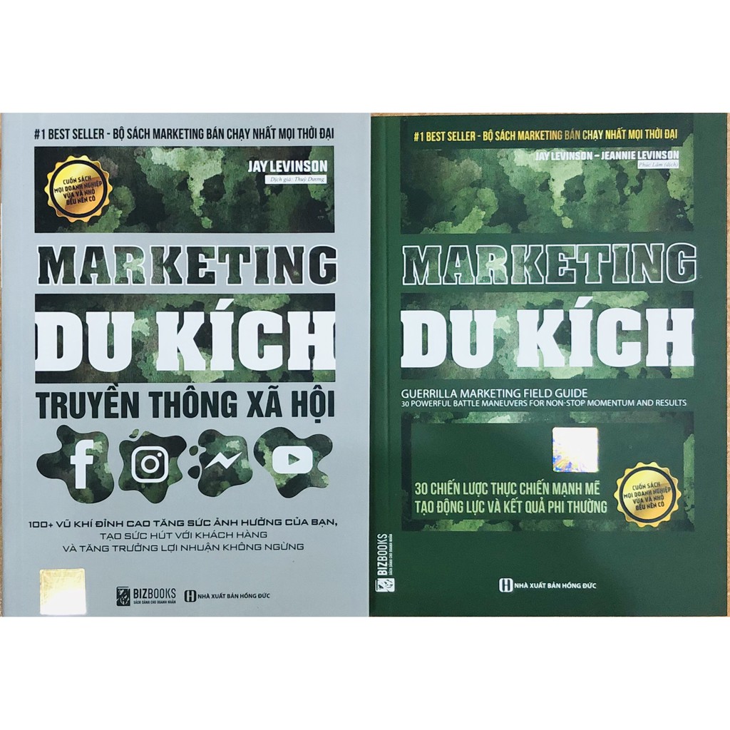 Sách Combo Marketing Du Kích Truyền Thông Xã Hội + Marketing du kích