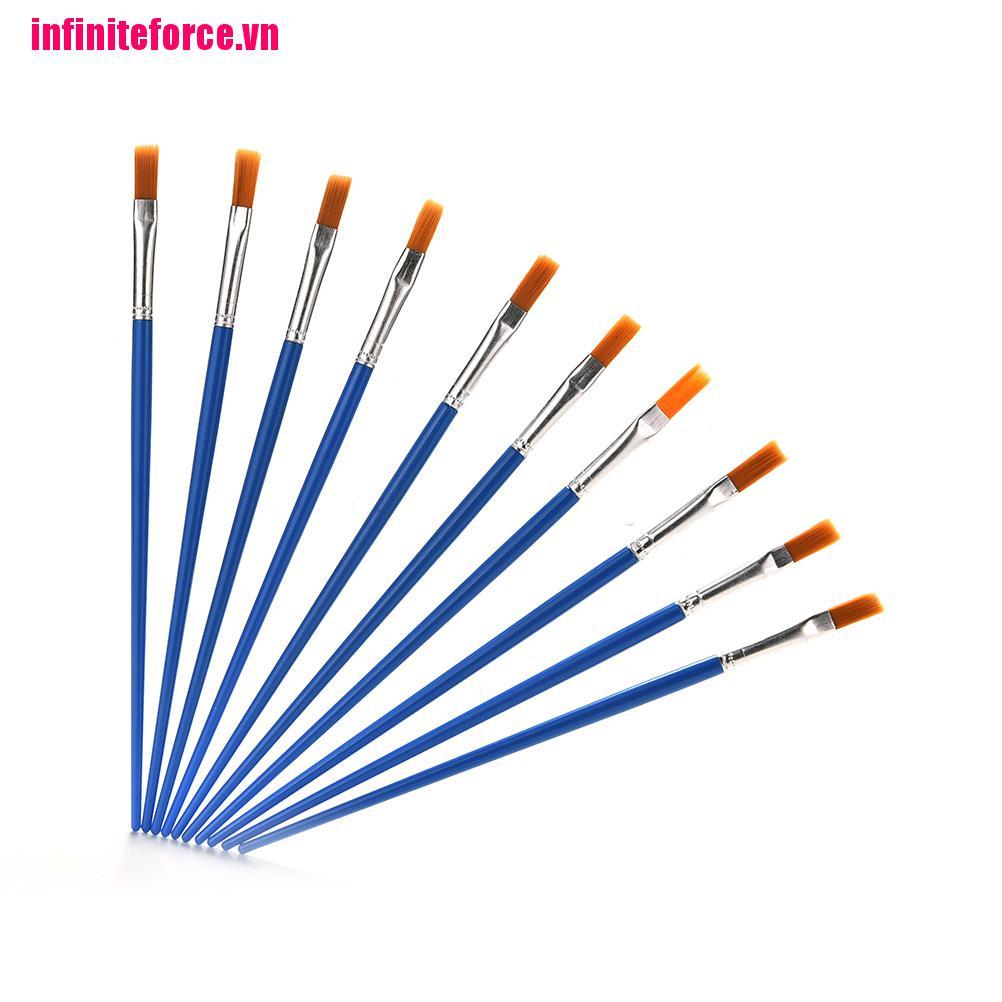 Bộ 10 Cọ Vẽ Màu Nước Chuyên Dụng
