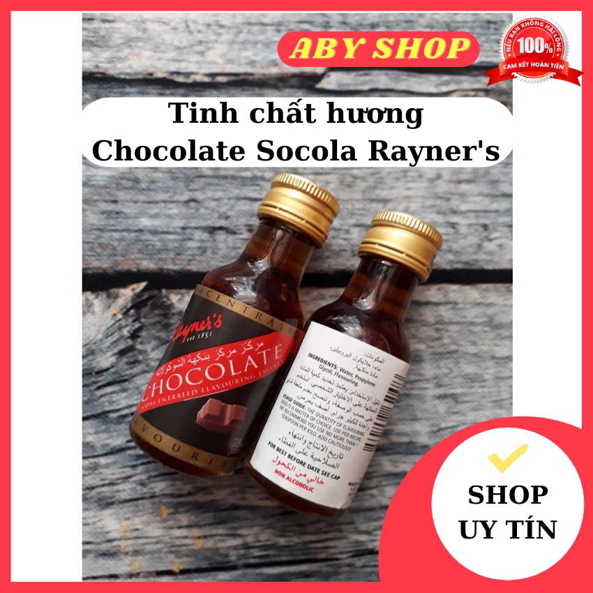 Tinh chất hương ⚡ GIÁ SỐC ⚡ tinh chất Chocolate Socola Rayner's tạo hường trong làm bánh, kem, chè