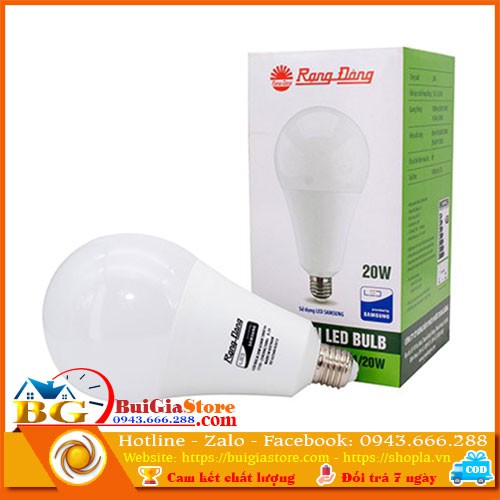 Bóng Led siêu sáng tiết kiệm điện Rạng Đông - A95N1/20W.H