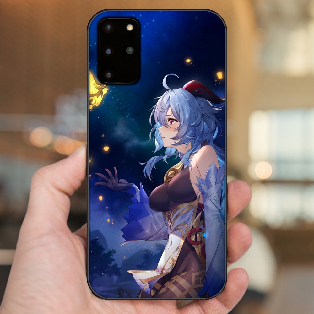 Ốp lưng Samsung S20 Plus viền đen in hình Ganyu Genshin Impact