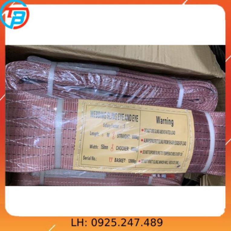 Dây Vải Cẩu Hàng  5 Tấn - 6 Tấn ( Dây Bẹ ) cáp thép Thái Bình Vina