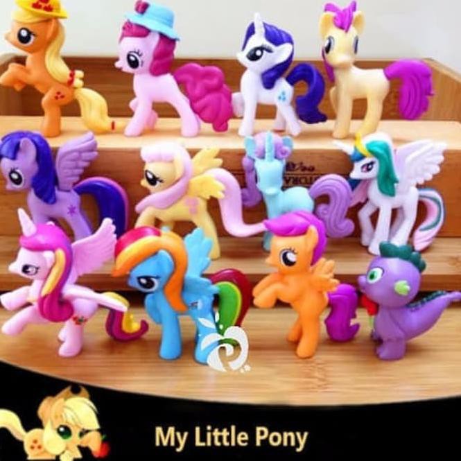 Set 12 Mô Hình Đồ Chơi Nhân Vật Hoạt Hình My Little Pony 7cm Nym 27ma8c '