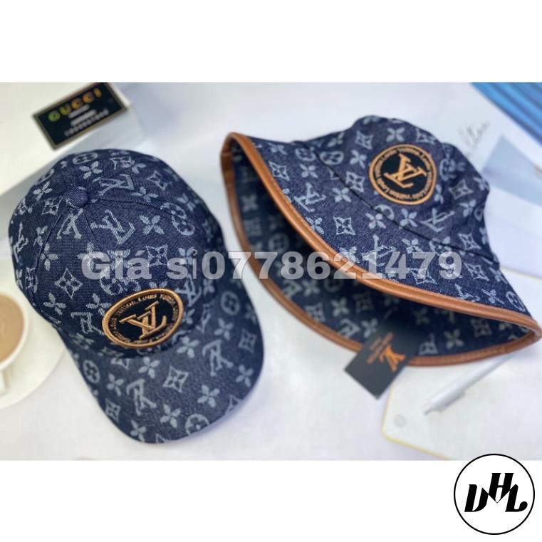 combo 1 cặp bo jean bucket + kết jean thêu vl thời trang nam nữ