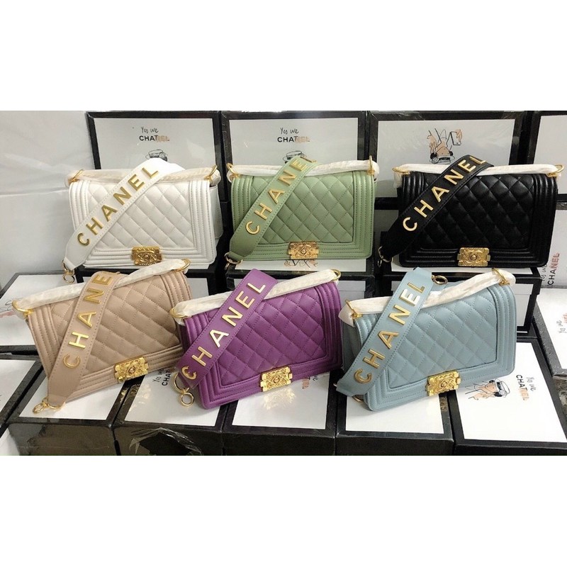 Túi boy  tay cầm chữ