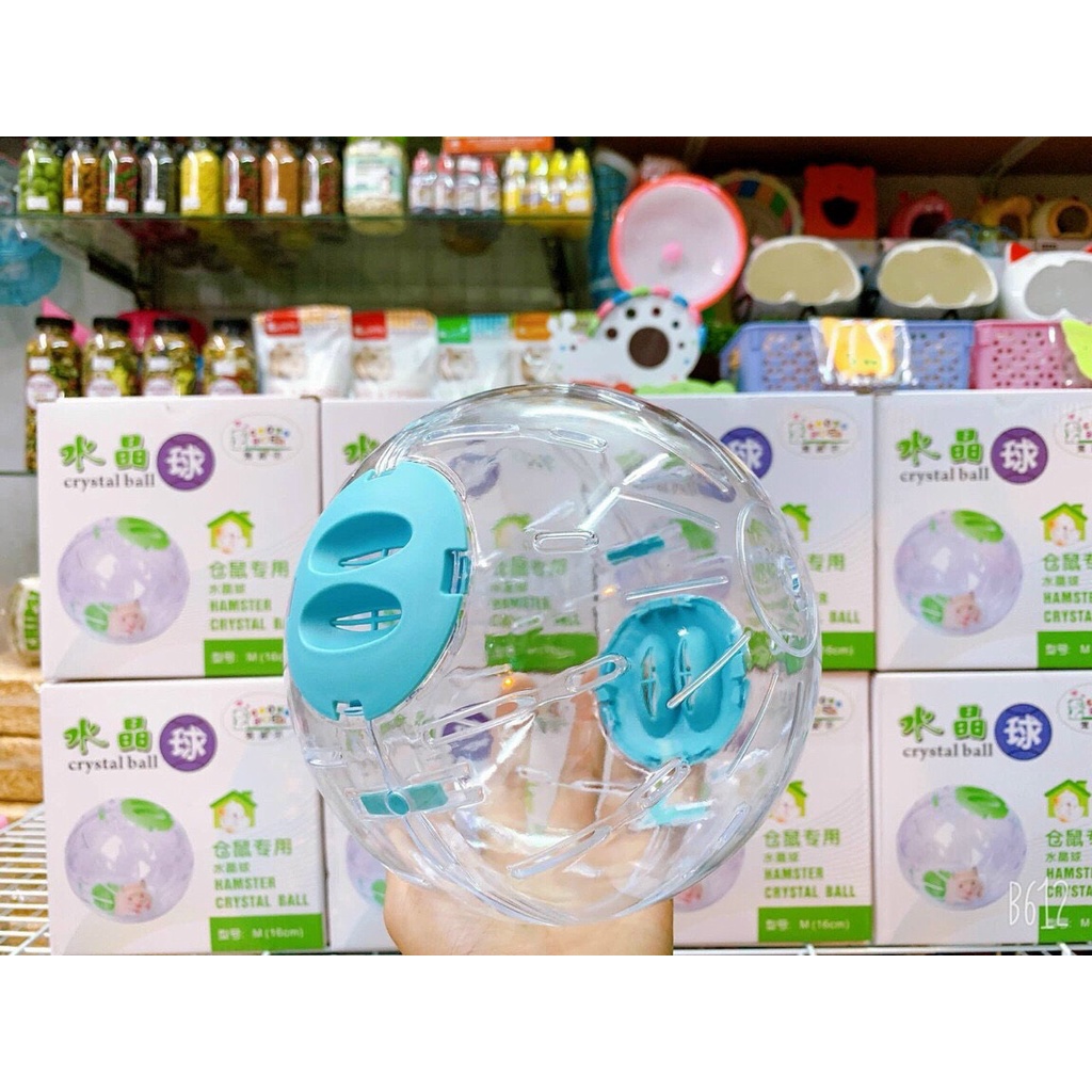 Bóng chạy mika quanh nhà cho hamster size 16cm .