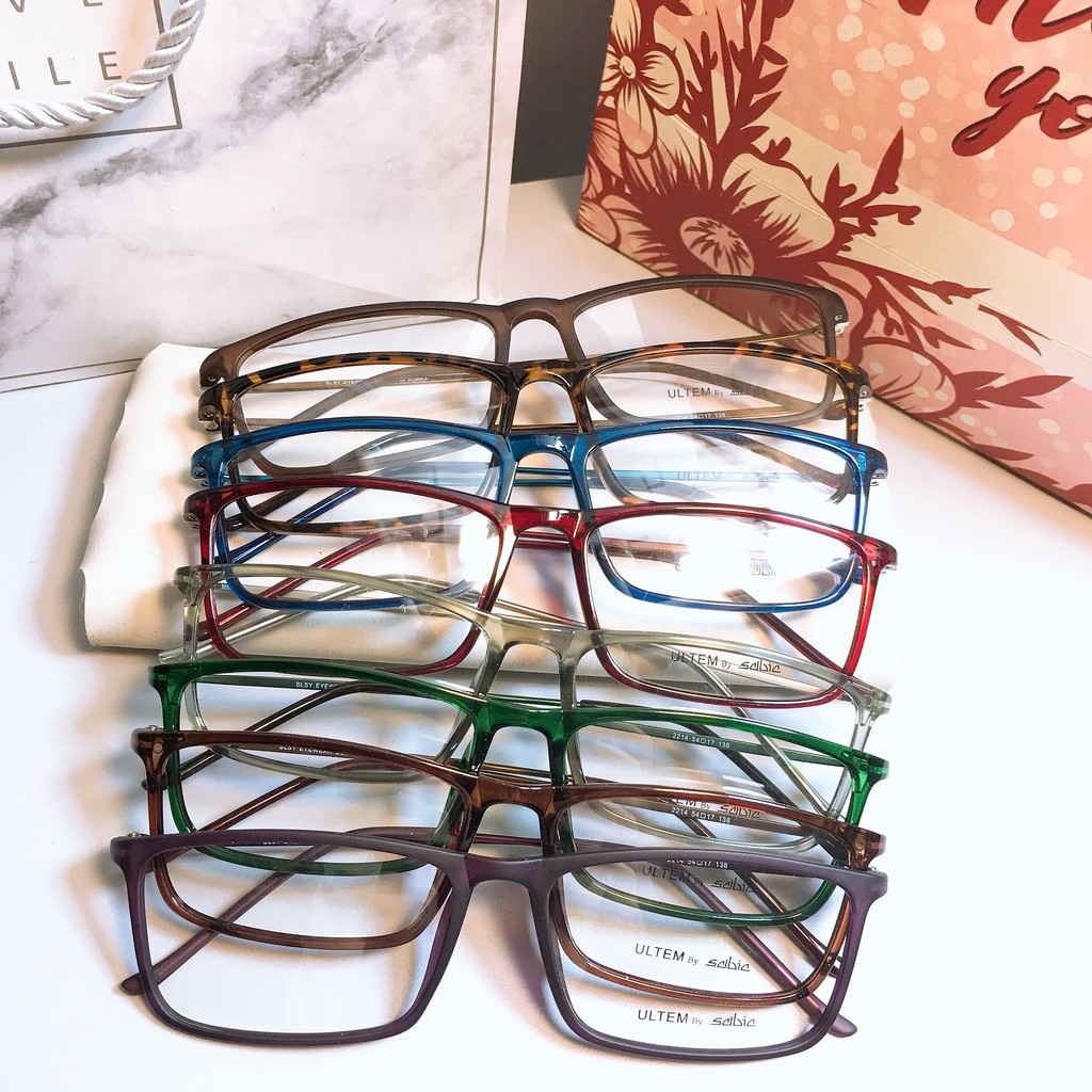 [Mã SKAMCLU7 giảm 10% cho đơn từ 0Đ] Gọng kính vuông 2214 Anh Shop nhận cắt tròng cận viễn loạn