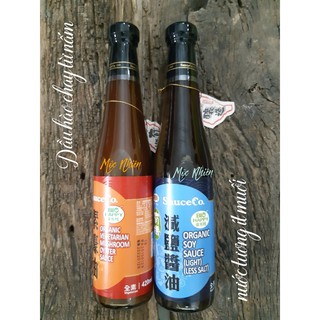 [SỈ/LẺ] CẶP DẦU HÀO CHAY HỮU CƠ TỪ NẤM & NƯỚC TƯƠNG HỮU CƠ ÍT MUỐI