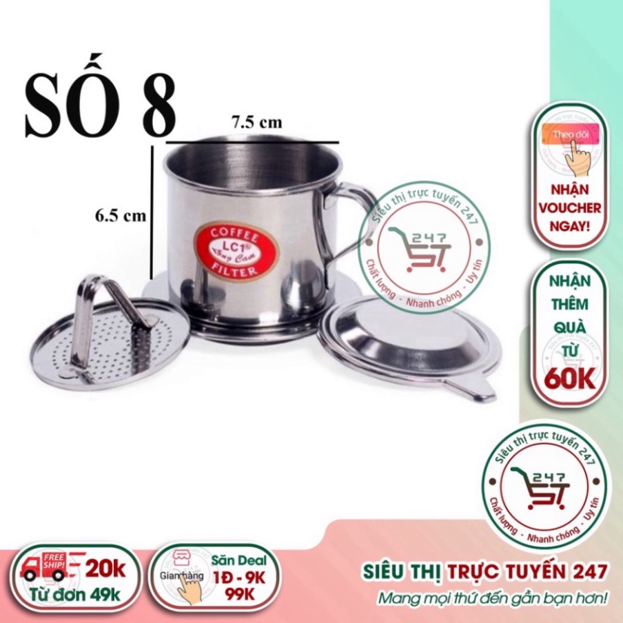 Phin cafe 8 cm Long Cam giúp cho cách pha cafe phin trở nên đơn giản hơn