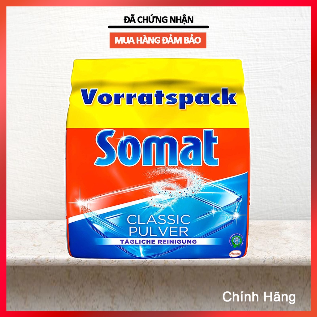Bột rửa cho máy rửa bát Somat 1.2kg - Hàng nội địa Đức