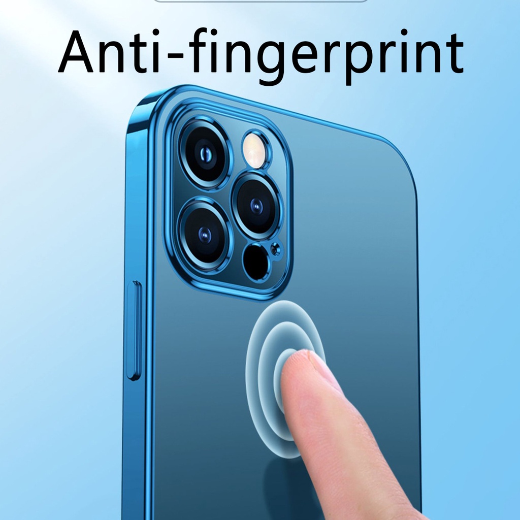 Ốp lưng viền vuông sang trọng dành cho iPhone 11 Pro Max 12 iphone x xs max xr 7 8 plus se 2020