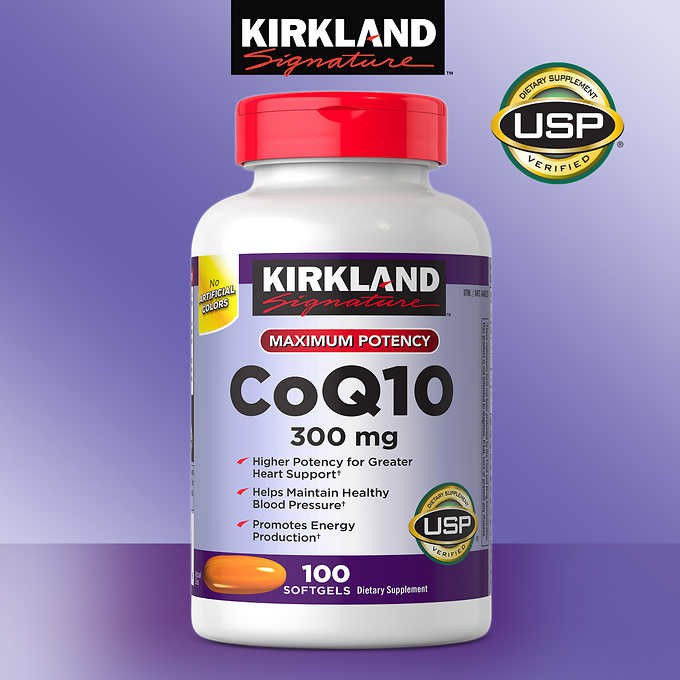 Viên hỗ trợ tim mạch Kirkland Signature CoQ10 300mg 100 viên