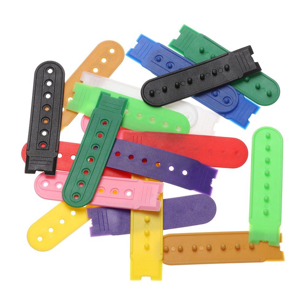 5 set dây khóa bấm 7 lỗ gài mũ lưỡi trai nhiều màu tùy chọn