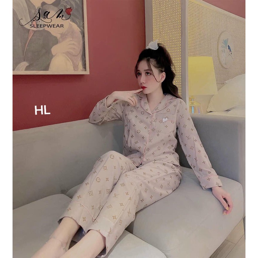 Bộ Mặc nhà Pizama Nhung Tăm