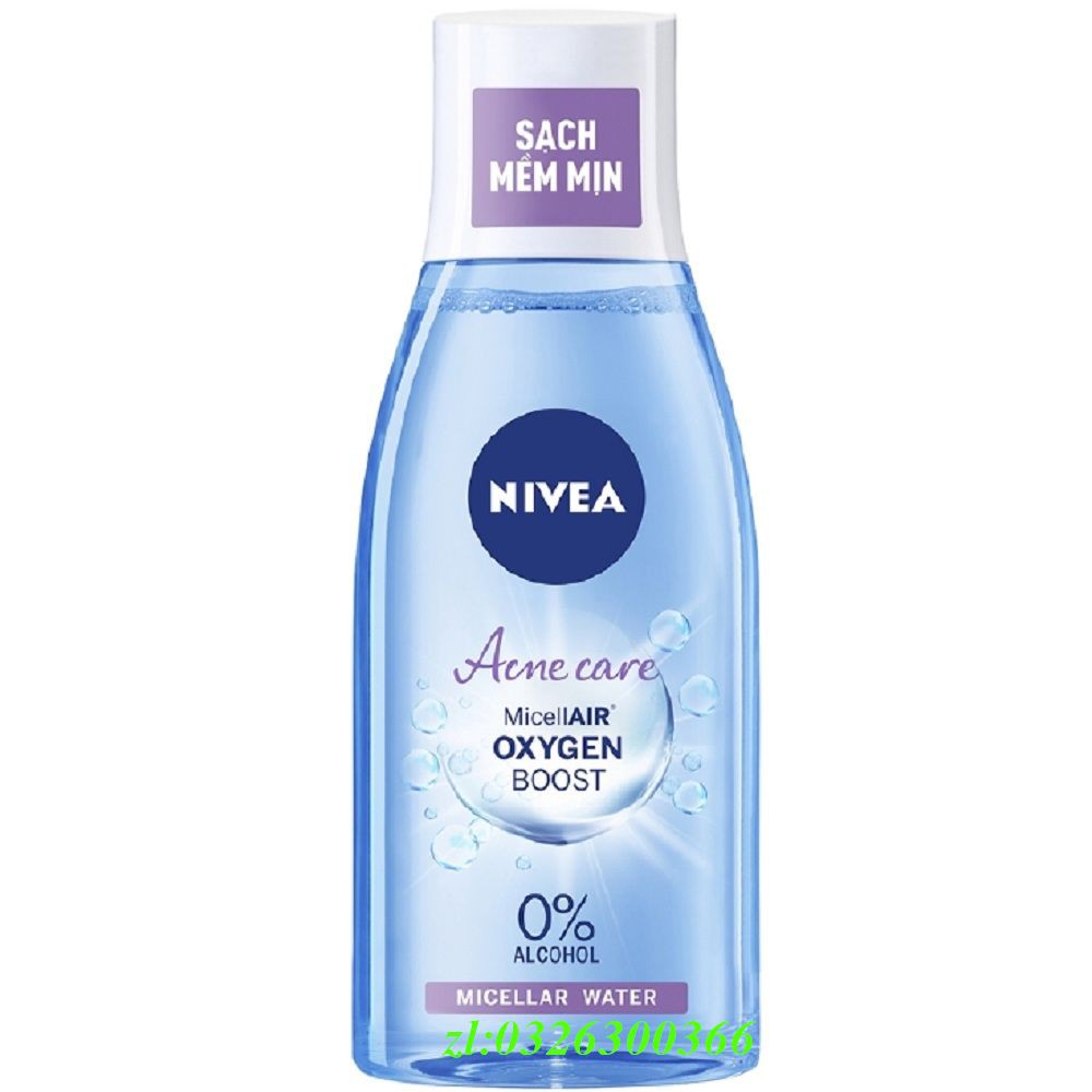 Nước Tẩy Trang 125Ml Nivea Tím Cho Da Mụn Acne Care Make Up Clear Micellar Water,