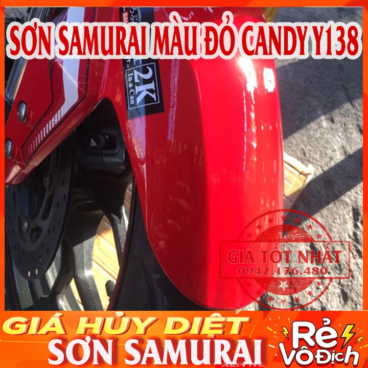 SƠN SAMURAI MÀU ĐỎ CANDY Y138 - ĐỎ KẸO CỰC ĐẸP