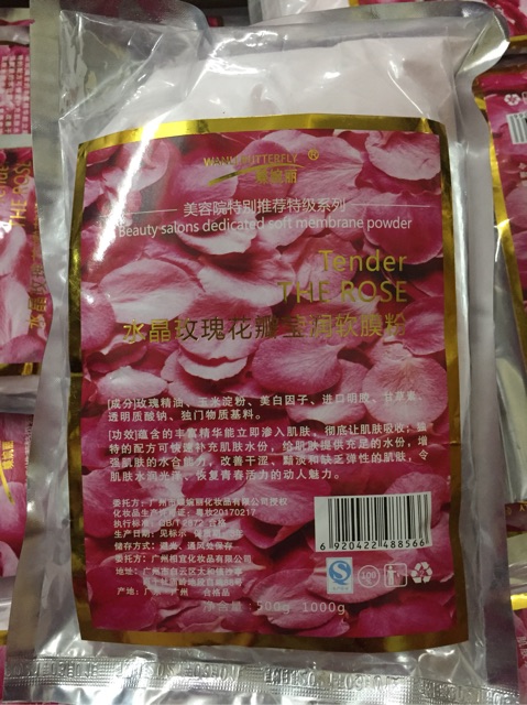 Mặt nạ collagen hoa hồng có cánh. Túi lớn 800gr