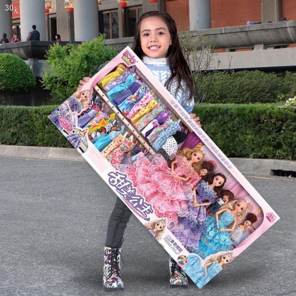 Búp bê barbie phù hợp với hộp quà lớn công chúa cô gái trẻ em đồ chơi vải quần áo món sinh nhật thanh dễ thương