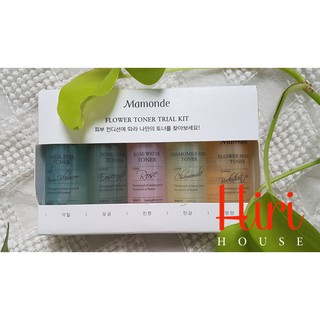 SET 5 CHAI TONER 125ml (Nước hoa hồng) MAMONDE FLOWER TONER TRIAL KIT