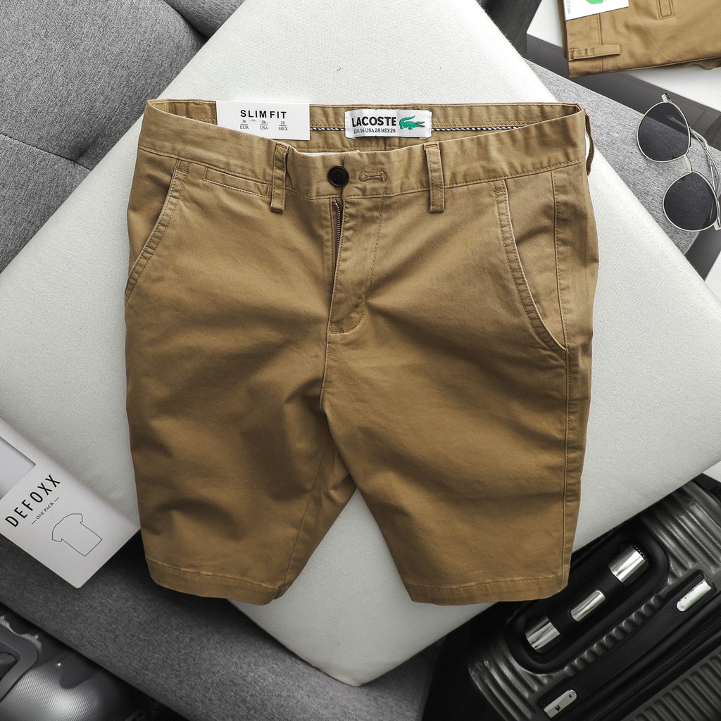Quần short kaki nam LC màu cacao 20812 foxxmen
