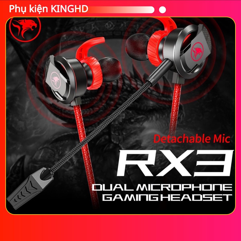 Tai nghe chơi game PLEXTONE xMOWi RX3 Micrô dài có thể tháo rời 3.5mm có dây
