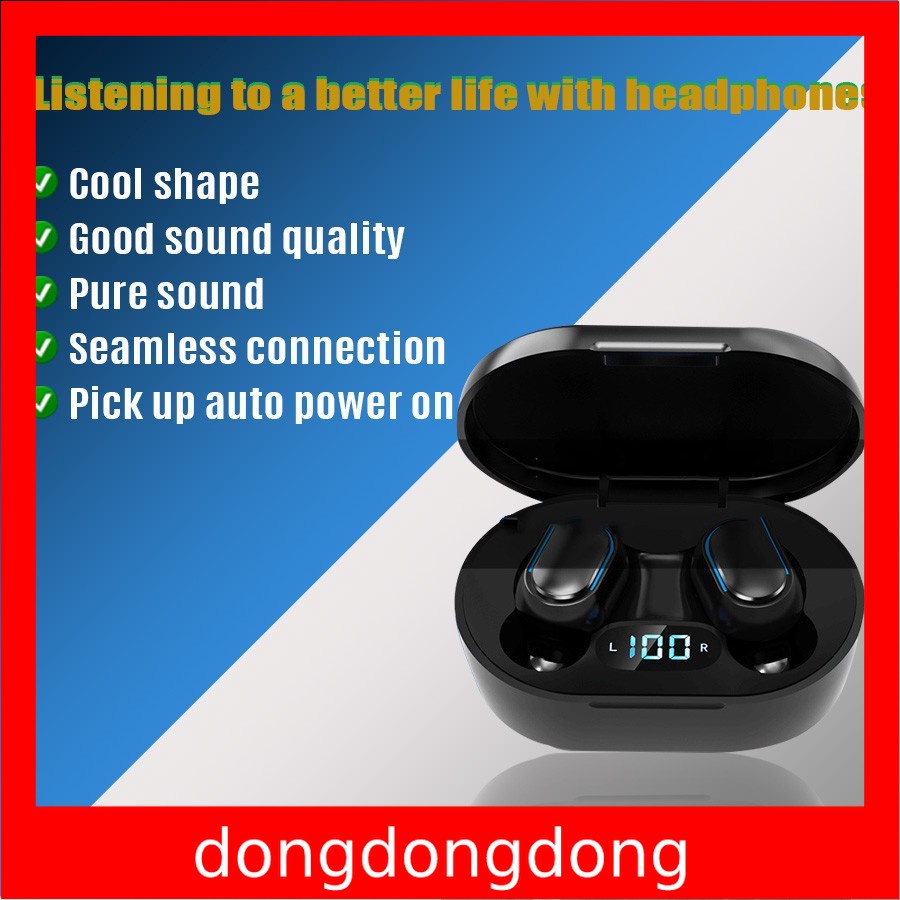 Tai nghe không dây kết nối bluetooth chống nước IPX7 cho VIVO SONY OPPO REALME E7S TWS