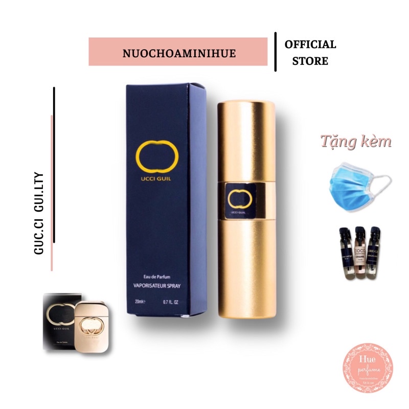 𝑮𝒖𝒄𝒄𝒊 𝑮𝒖𝒊𝒍𝒊𝒕𝒚 nước hoa mini 20ml nữ thơm sang nhẹ nhàng quyến rũ