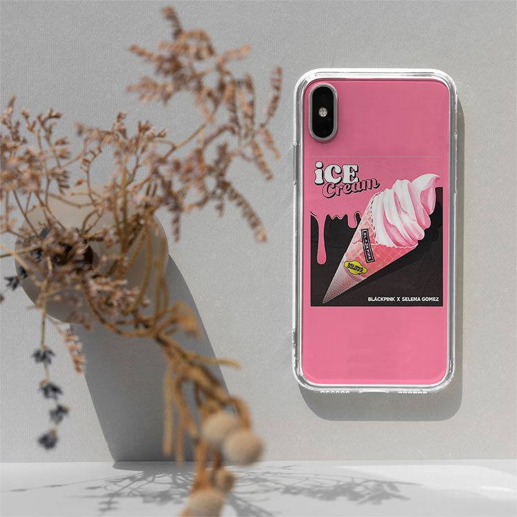 Ốp lưng Blackpink ice cream 12 BLACKPINK and Selena GOMEZ cho Iphone 5 6 7 8 Plus 11 12 Pro Max X Xr HQUPOD01064