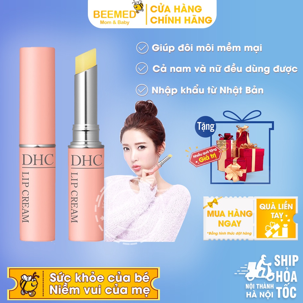 Son dưỡng môi - DHC Lip Cream - Dưỡng ẩm, không màu dùng được cho cả nữ và nam từ dầu ô liu - Chính Hãng DHC Nhật Bản