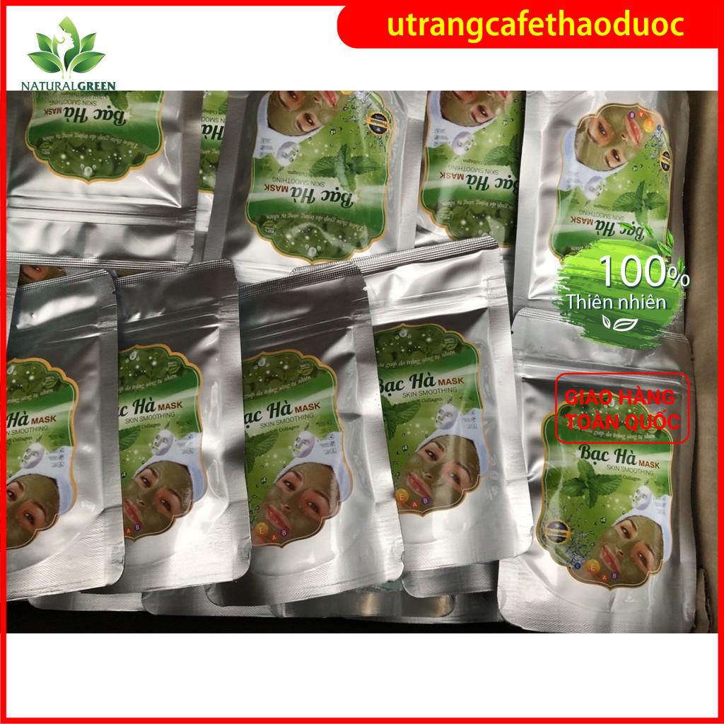 Bột đắp mặt nạ Bạc Hà gói 100gr .